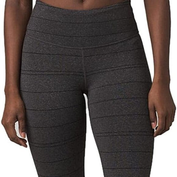 prAna Women's Transform Gray Stripe 7/8 Legging Size Large - Picture 2 of 14